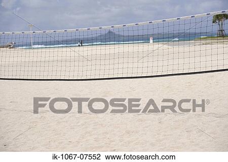 Volleyball net on beach View Large Photo Image Stock Image - Volleyball net on beach. Fotosearch