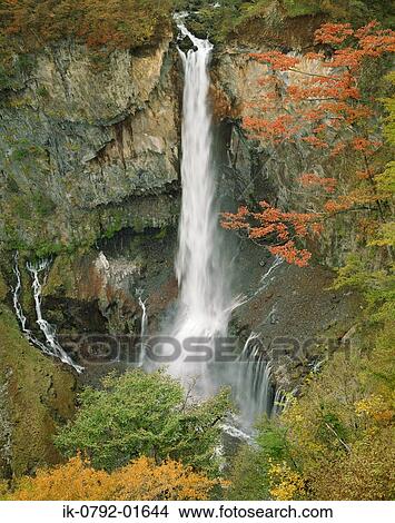 Waterfall in Kegon, Tochigi Prefecture View Large Photo Image Picture - Waterfall in Kegon, Tochigi Prefecture. Fotosearch