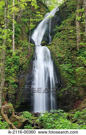 Waterfall of Kumoi in Aomori Prefecture, Japan View Large Photo Image Stock Image - Waterfall of Kumoi in Aomori Prefecture, Japan. Fotosearch