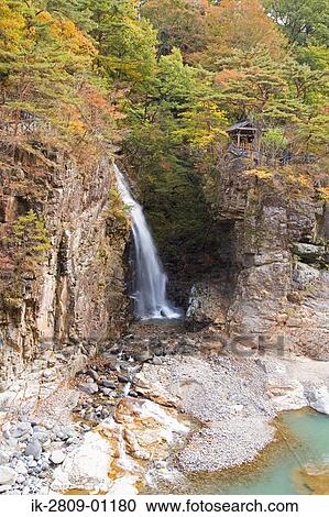 Waterfall of, Nikko-Shi, Tochigi Prefecture, Japan View Large Photo Image Stock Image - Waterfall of, Nikko-Shi, Tochigi Prefecture, Japan. Fotosearch