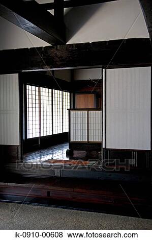 Stock Photo - Wealthy Merchant Old Family House in Gifu Prefecture. Fotosearch