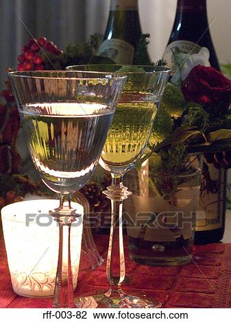 Stock Image - Wine Glasses. Fotosearch