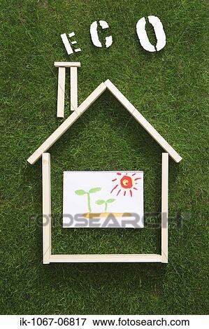 Wooden House Frame View Large Photo Image Stock Photo - Wooden House Frame. Fotosearch