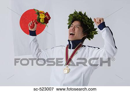 A Happy Winner View Large Photo Image Stock Photo - A Happy Winner. Fotosearch