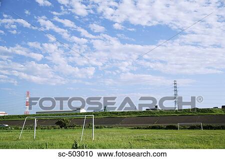 Stock Image - A Japanese Soccer Pitch. Fotosearch