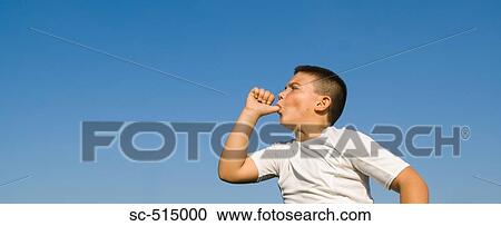 Stock Image - Boy sucking his thumb. Fotosearch