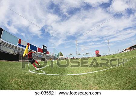 Stock Image - Corner kick. Fotosearch