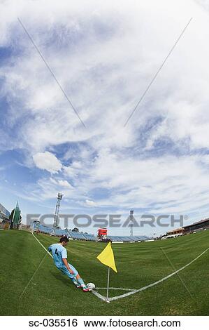 Stock Photograph - Corner kick. Fotosearch