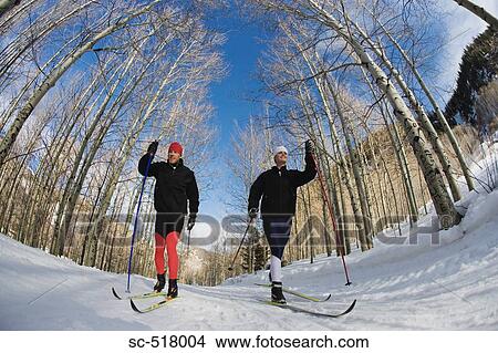 Cross-Country Skiers View Large Photo Image Picture - Cross-Country Skiers. Fotosearch