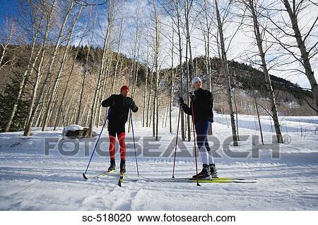 Cross-Country Skiers View Large Photo Image Stock Image - Cross-Country Skiers. Fotosearch