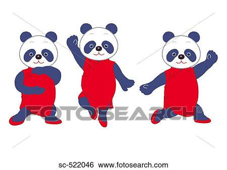 Stock Photograph - Dancing Panda. Fotosearch