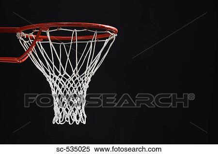 Empty basketball hoop against black background View Large Photo Image Stock Photography - Empty basketball hoop against black background. Fotosearch