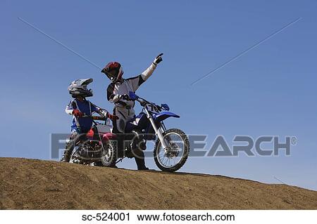 Father and Son Motocross Riders View Large Photo Image Stock Image - Father and Son Motocross Riders. Fotosearch