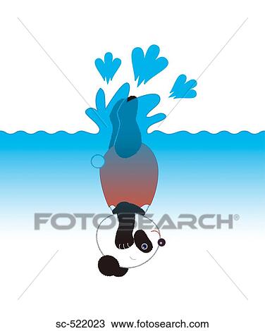 Stock Image - Female Platform Diver. Fotosearch