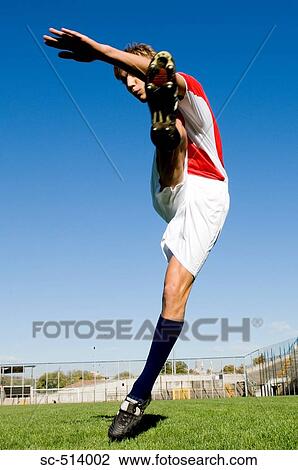 Stock Image - Follow through kick. Fotosearch