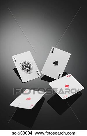 Four aces playing cards in studio View Large Photo Image Picture - Four aces playing cards in studio. Fotosearch