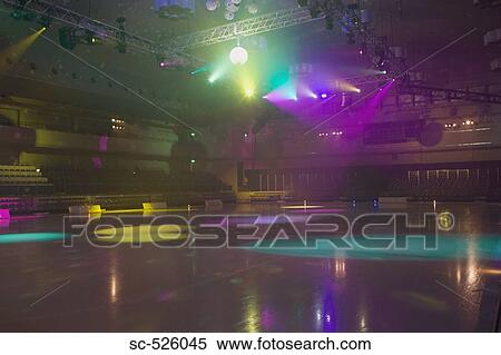 Ice Rink with spotlights View Large Photo Image Stock Photography - Ice Rink with spotlights. Fotosearch