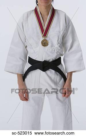Judo-ka with Medal View Large Photo Image Stock Photography - Judo-ka with Medal. Fotosearch