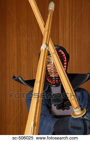 Stock Photography - Kendo Fencer Sparring. Fotosearch