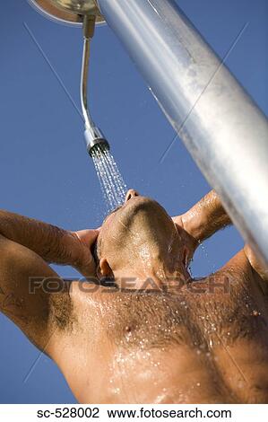 Man showering View Large Photo Image Stock Image - Man showering. Fotosearch