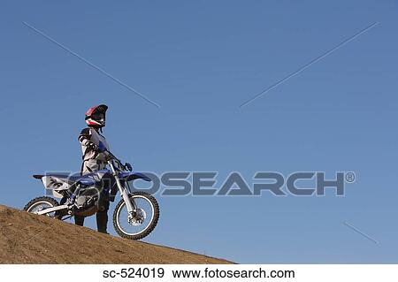 Motocross Biker View Large Photo Image Stock Photo - Motocross Biker. Fotosearch