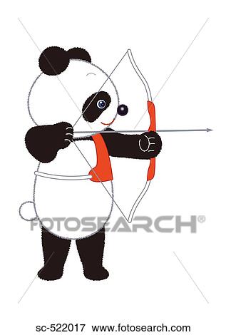 Panda Archer View Large Photo Image Stock Photo - Panda Archer. Fotosearch