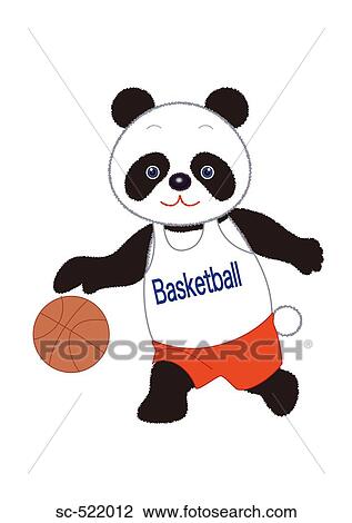 Panda Basketball Player Dribbling View Large Photo Image Stock Image - Panda Basketball Player Dribbling. Fotosearch