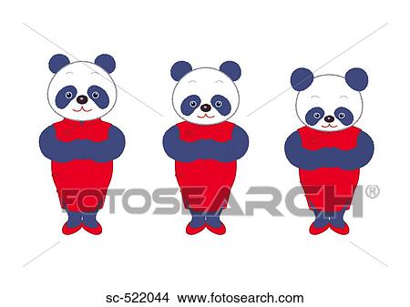 Panda Bowing View Large Photo Image Picture - Panda Bowing. Fotosearch