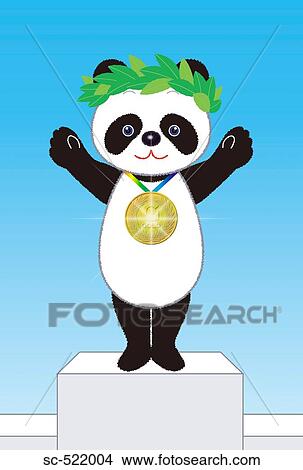 Panda Gold Medal Winner View Large Photo Image Picture - Panda Gold Medal Winner. Fotosearch