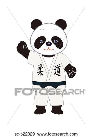 Panda Judoka View Large Photo Image Stock Photo - Panda Judoka. Fotosearch