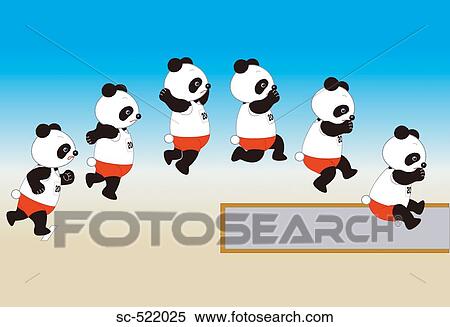 Stock Photography - Panda Long Jumper. Fotosearch