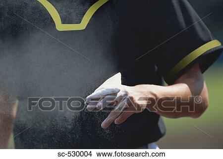 Pitcher Holding Chalk Pouch View Large Photo Image Picture - Pitcher Holding Chalk Pouch. Fotosearch