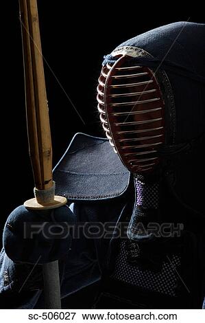 Portrait of a Kendo Fencer View Large Photo Image Stock Photo - Portrait of a Kendo Fencer. Fotosearch