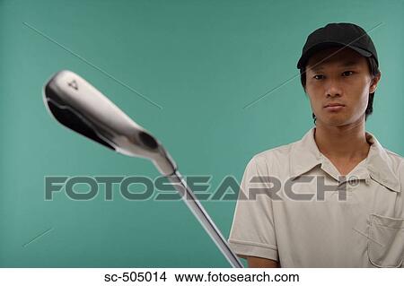 Portrait of Asian Golf Player View Large Photo Image Picture - Portrait of Asian Golf Player. Fotosearch