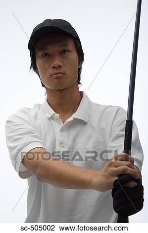 Portrait of Asian Golf Player View Large Photo Image Stock Image - Portrait of Asian Golf Player. Fotosearch