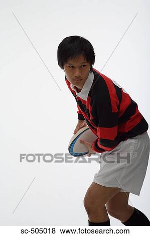 Portrait of Asian Rugby Player View Large Photo Image Stock Photo - Portrait of Asian Rugby Player. Fotosearch