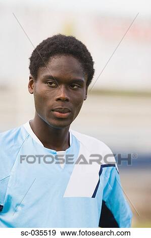 Portrait of soccer player View Large Photo Image Stock Photo - Portrait of soccer player. Fotosearch
