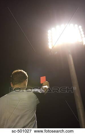 Stock Photo - Ref Showing Red Card. Fotosearch