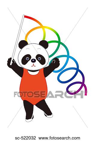 Rhythmic Gymnastics Panda View Large Photo Image Stock Image - Rhythmic Gymnastics Panda. Fotosearch