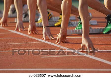 Runners at Starting Line View Large Photo Image Stock Photo - Runners at Starting Line. Fotosearch