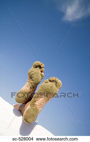 Picture - Sandy Feet. Fotosearch