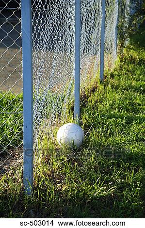 Soccer Ball Lying Next To A Chainlink Fence View Large Photo Image Picture - Soccer Ball Lying Next To A Chainlink Fence. Fotosearch