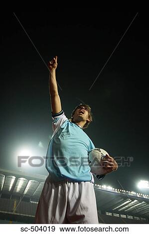 Soccer Player Celebrating View Large Photo Image Stock Photo - Soccer Player Celebrating. Fotosearch