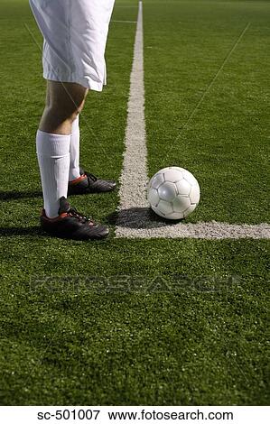 Soccer Player Readying For Corner Kick View Large Photo Image Stock Photo - Soccer Player Readying For Corner Kick. Fotosearch