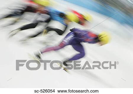 Picture - Speed Skating Competition. Fotosearch
