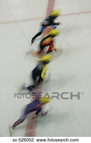 Stock Image - Speed Skating Competition. Fotosearch