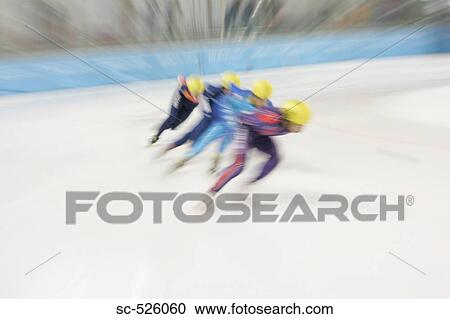 Speed Skating Competition View Large Photo Image Stock Image - Speed Skating Competition. Fotosearch