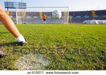 Stock Image - Spot kick. Fotosearch