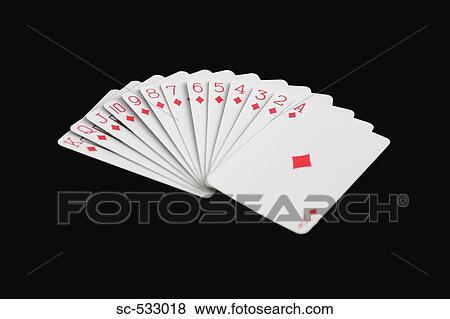 Suit of diamonds spread out View Large Photo Image Stock Photo - Suit of diamonds spread out. Fotosearch