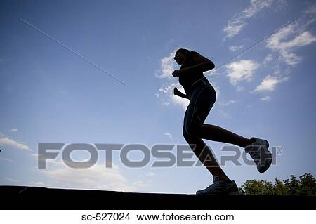 Picture - Teenage Jogger. Fotosearch